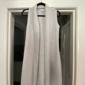 Light Grey Sleeveless Cardigan